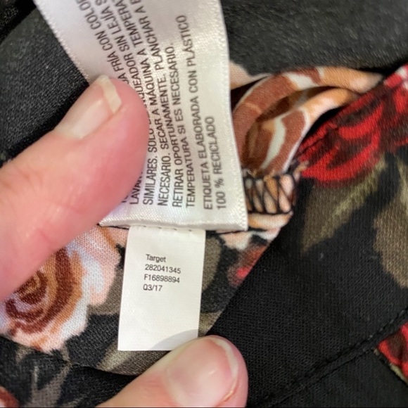 XHILARATION Wide Leg Floral Pants XS - Picture 11 of 16